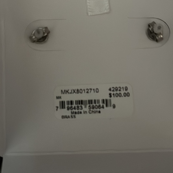 Michael Kors gold earrings. - Picture 6 of 7